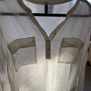 Elegant Cream Women's Blouse